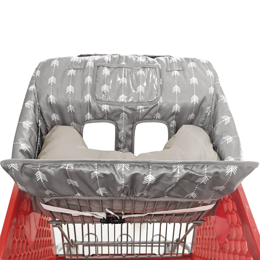 Cozyin Baby waterproof cart cover closeup showing spill protection