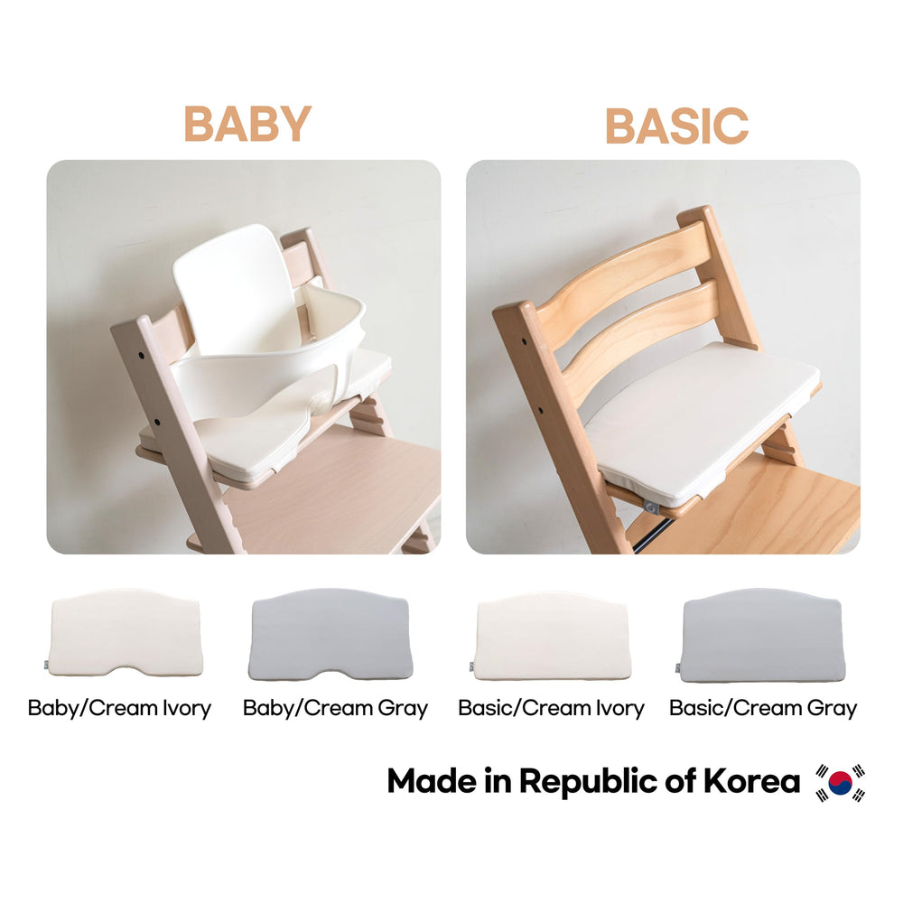 COZYKIDS Tripp Trapp cushion cream ivory color complements many schemes