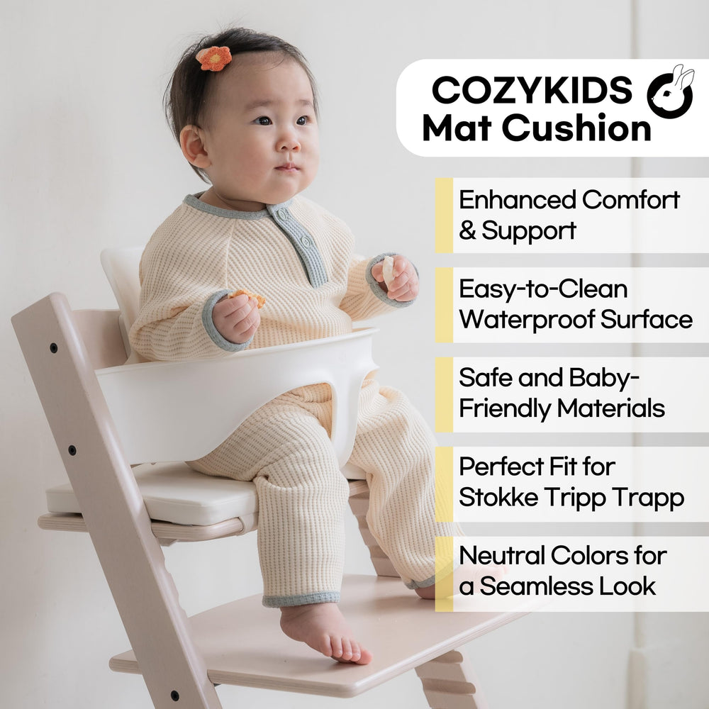 COZYKIDS Tripp Trapp cushion waterproof surface for quick wipe-clean spills