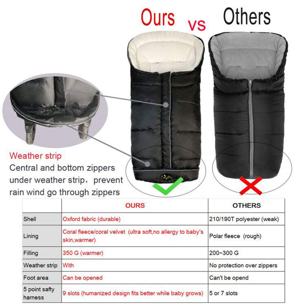 CozyMe extending toes fold demonstrates growth-friendly design and legroom.