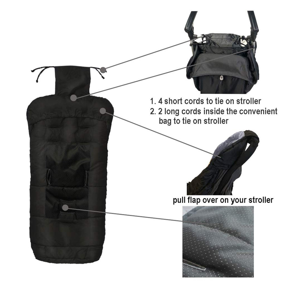 CozyMe five-way zippers image shows easy in/out and temperature control.