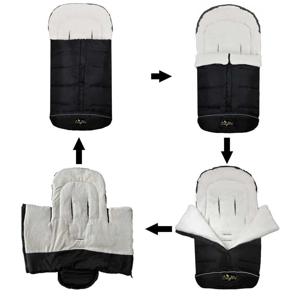 CozyMe five-way zipper extension allows easy in/out and length growth