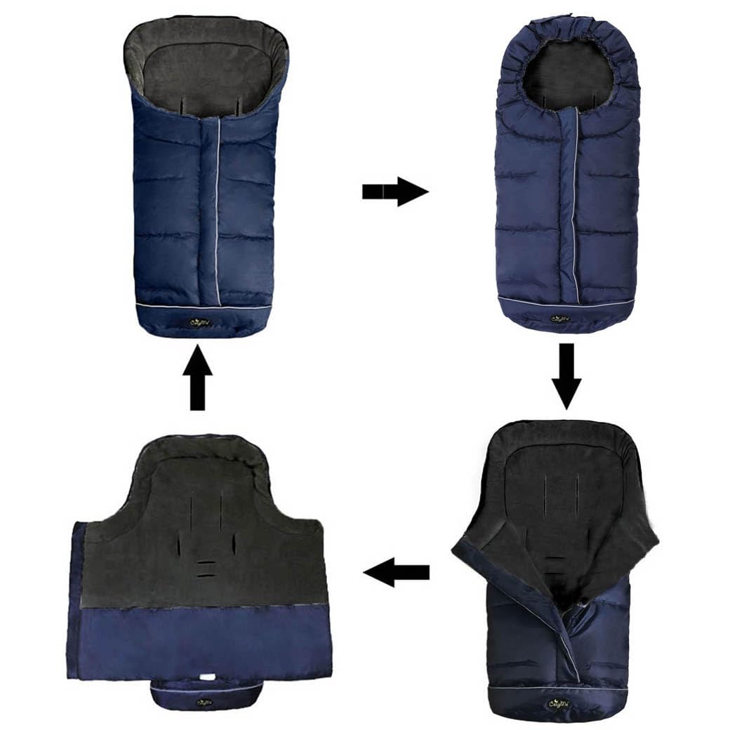 CozyMe footmuff safety harness slots ensure secure seating and peace of mind.