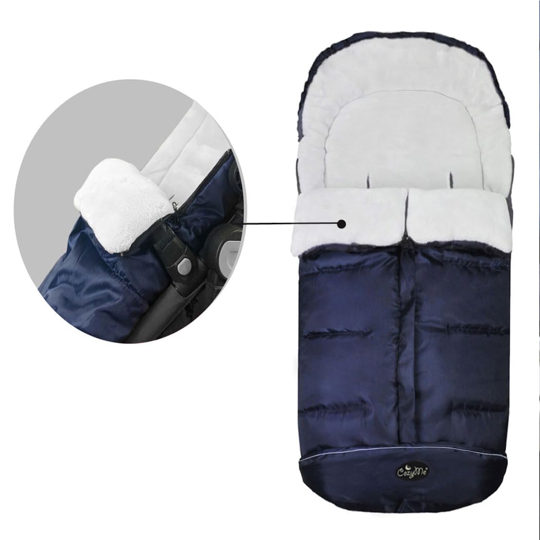 CozyMe middle, bottom, and top zippers for temperature control
