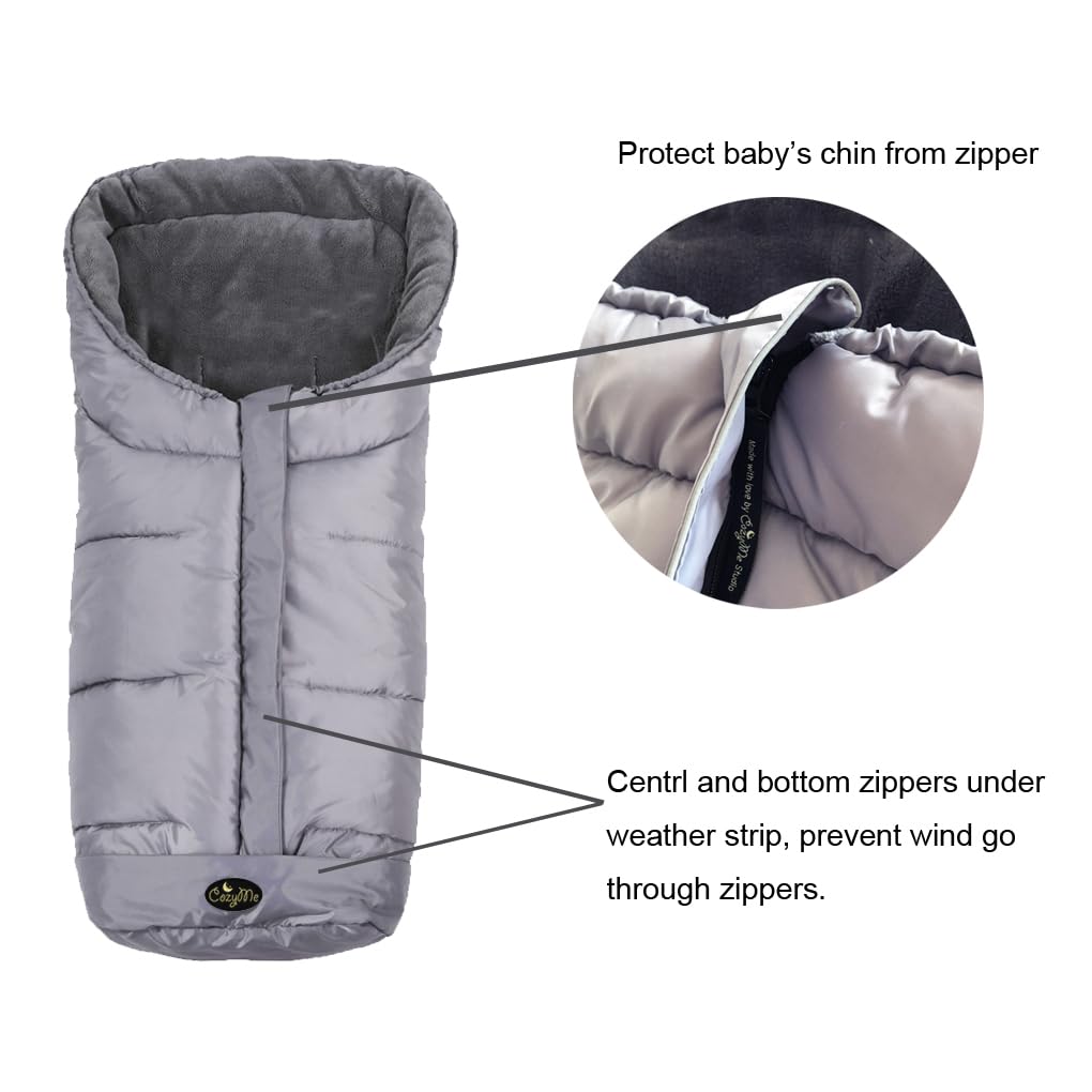 CozyMe Evelution fleece interior provides soft warmth for cozy rides
