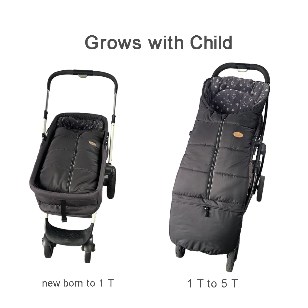 CozyMe stroller cover with length extension provides fit for growing kids