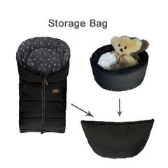 CozyMe stroller cover microplush filling adds plush comfort on winter walks