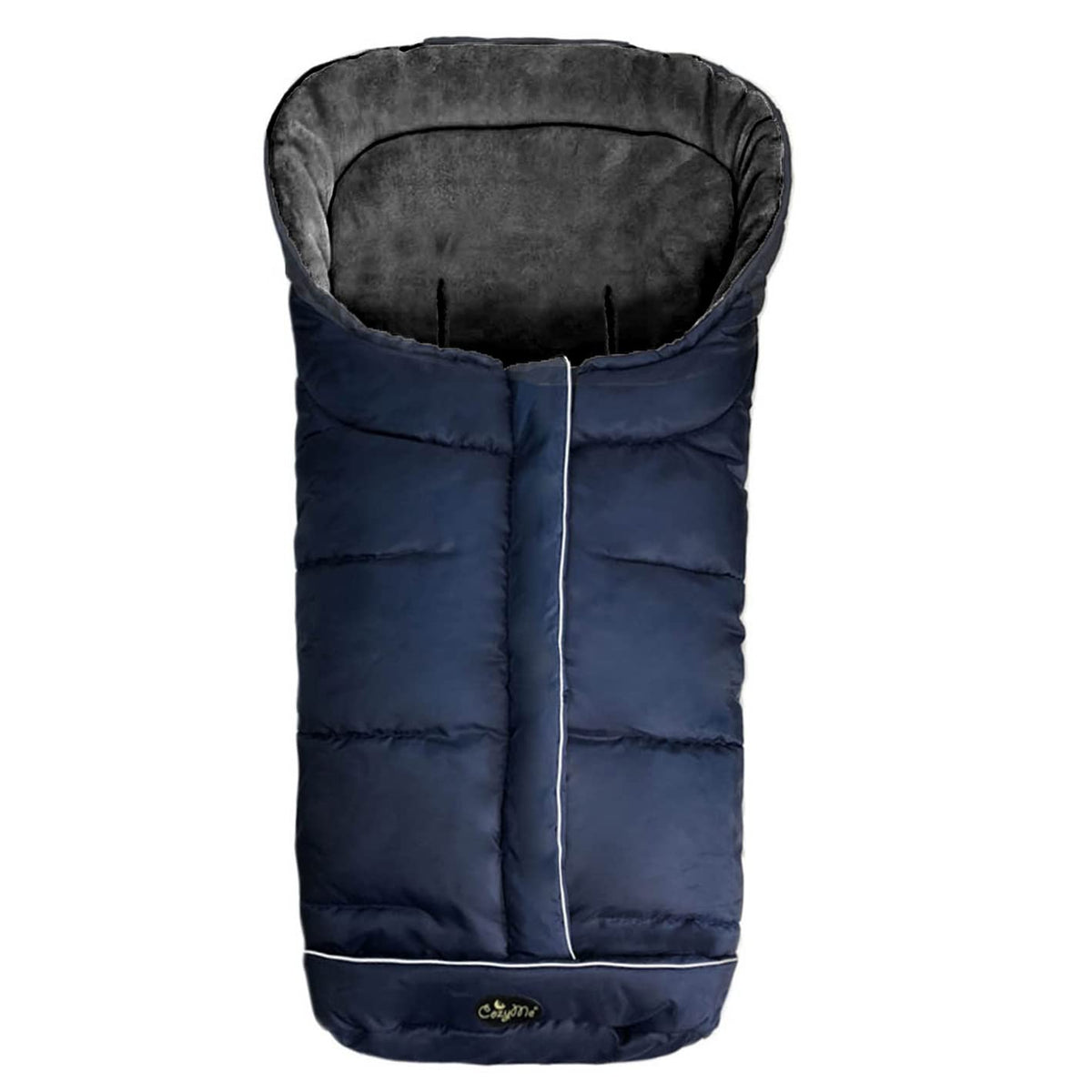 CozyMe stroller footmuff universal fit for most strollers, enabling warm outings.