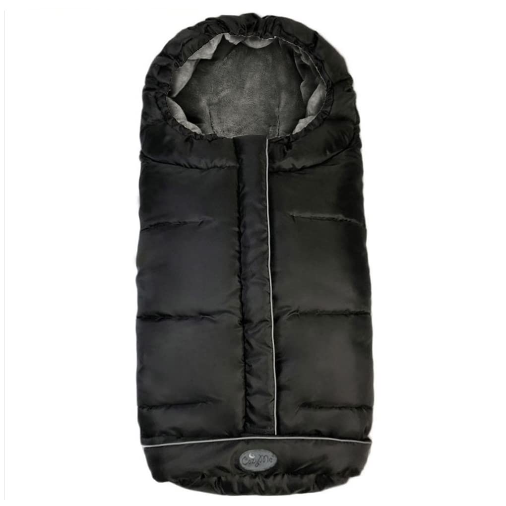CozyMe stroller footmuff universal-fit demonstrates secure attachment for active toddlers