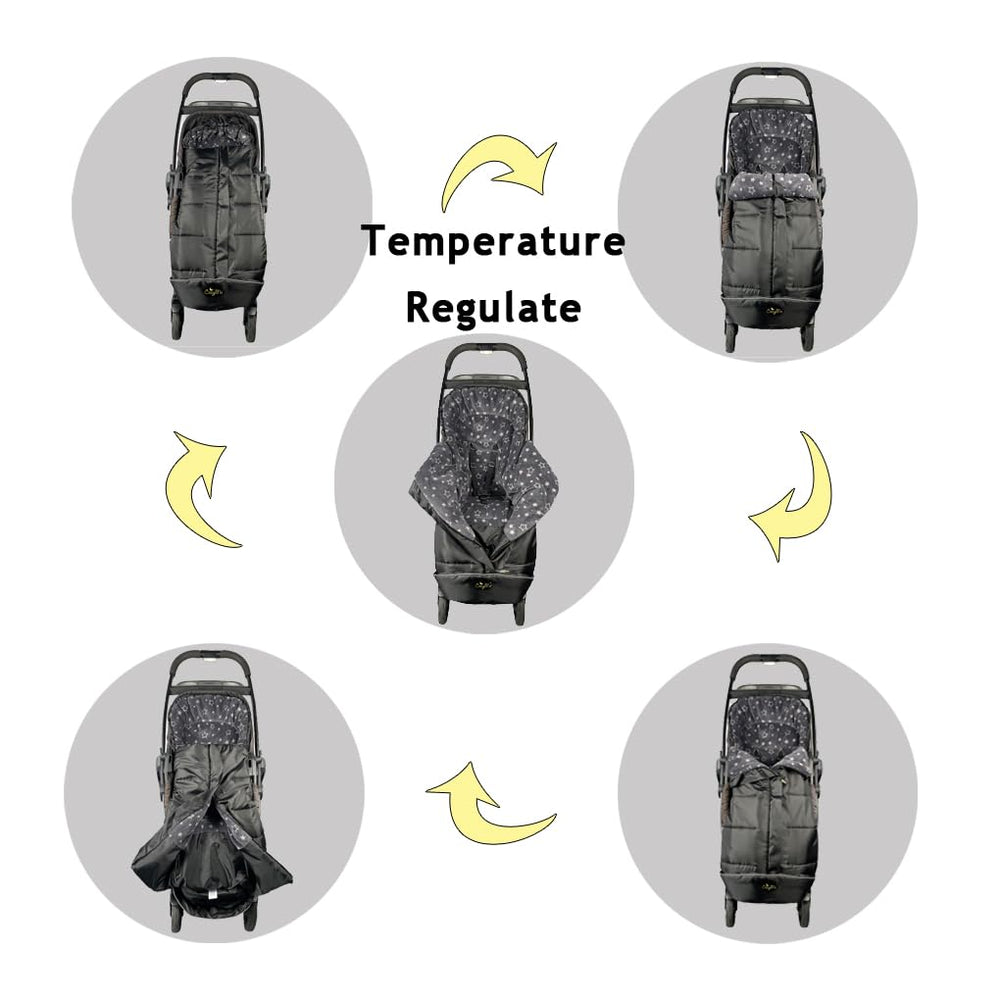 CozyMe waterproof shell shows windproof protection during snowy walks.