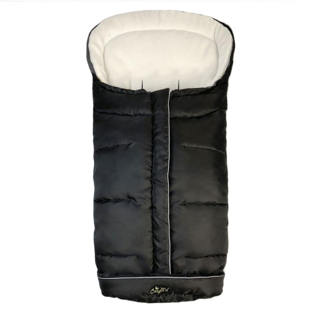 CozyMe Winter Stroller Blanket Evolution cover keeps baby warm during chilly strolls.