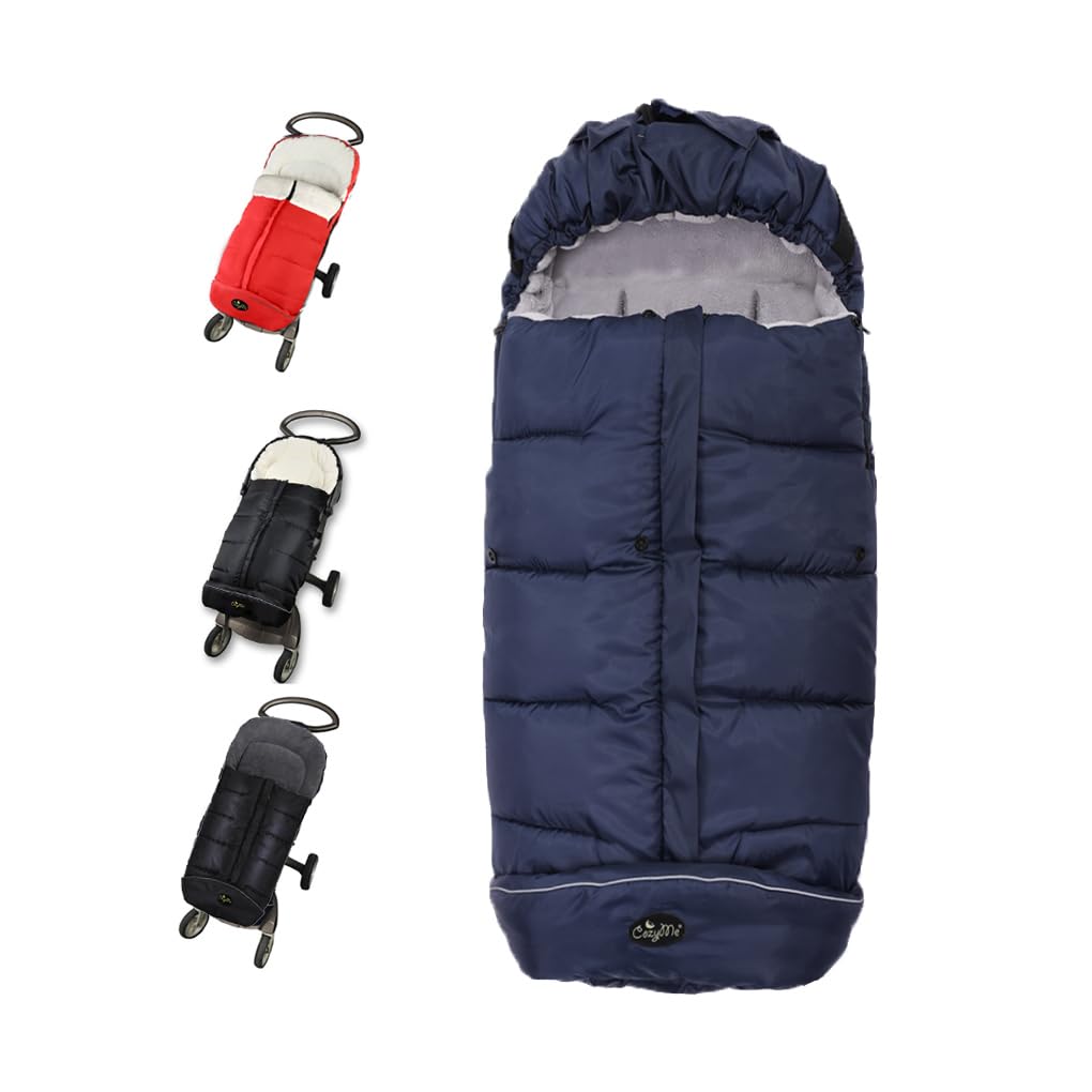 CozyMe winter stroller bunting bag waterproof fabric for year-round warmth