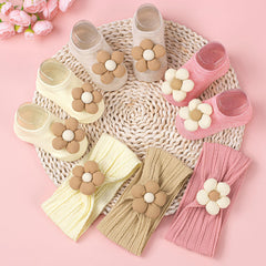 COZYOFFI baby socks non-slip pink prevent slipping during crawls or photos