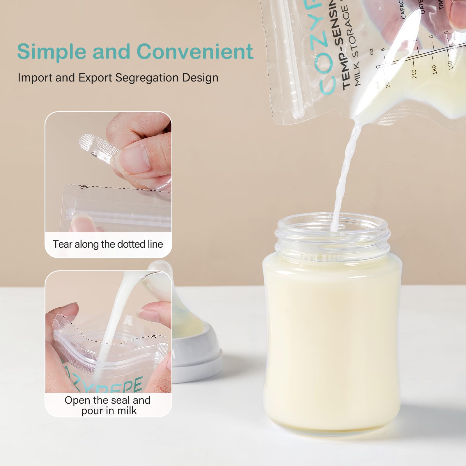 Cozypepe BPA-free bag for safe milk storage