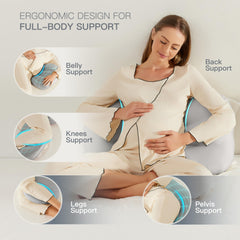 COZYREST center channel adjusted for bump or spine support during sleep.