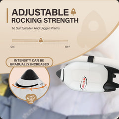 CPOTAM five-level vibration showcases customizable soothing intensity for fussy babies.