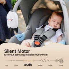 CPOTAM quiet motor operation highlights peaceful naps during travel.