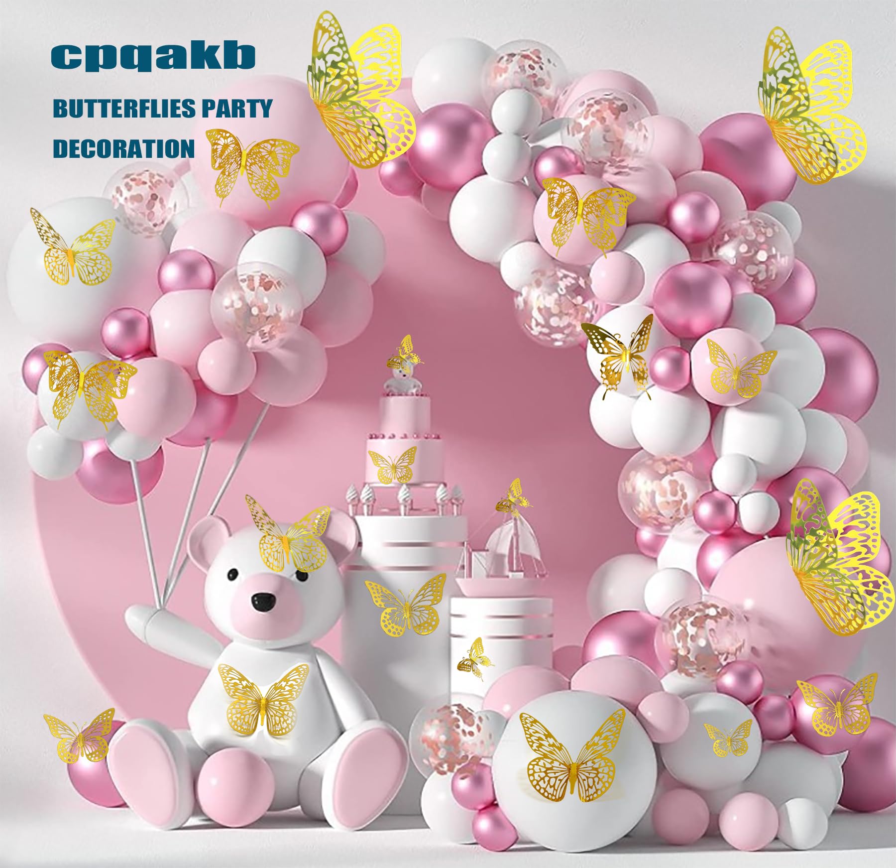 cpqakb 3D butterfly wall decor style 1 5 inch butterflies add dramatic focal points on walls