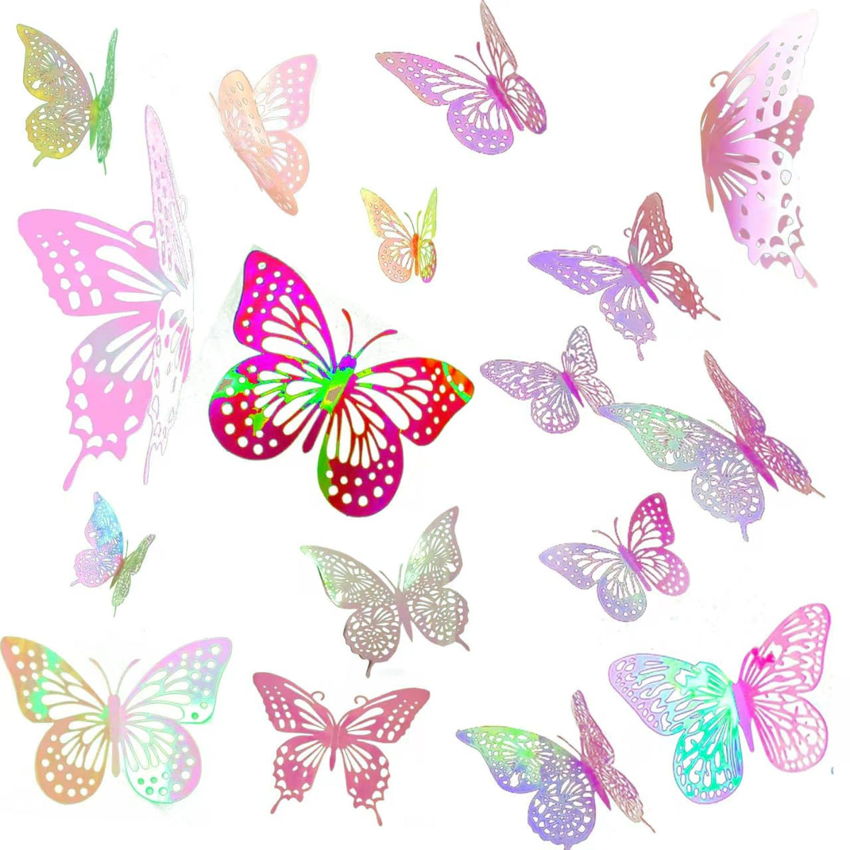 cpqakb 3D butterfly wall stickers in 4 styles and 3 sizes for versatile room accents.