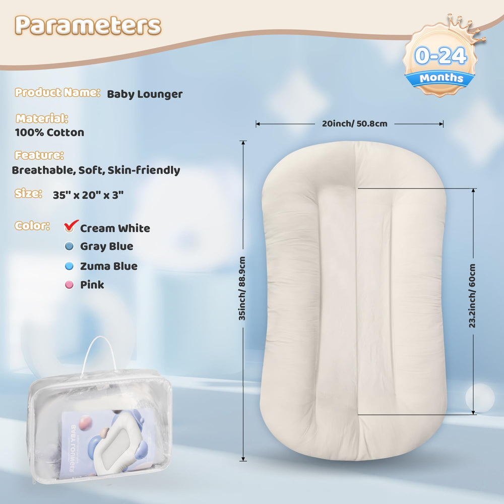 Cpzzkq baby lounger ideal for home, travel, and daily family moments.