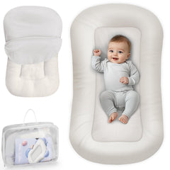 Cpzzkq baby lounger with safety certification for peaceful supervised playtime.