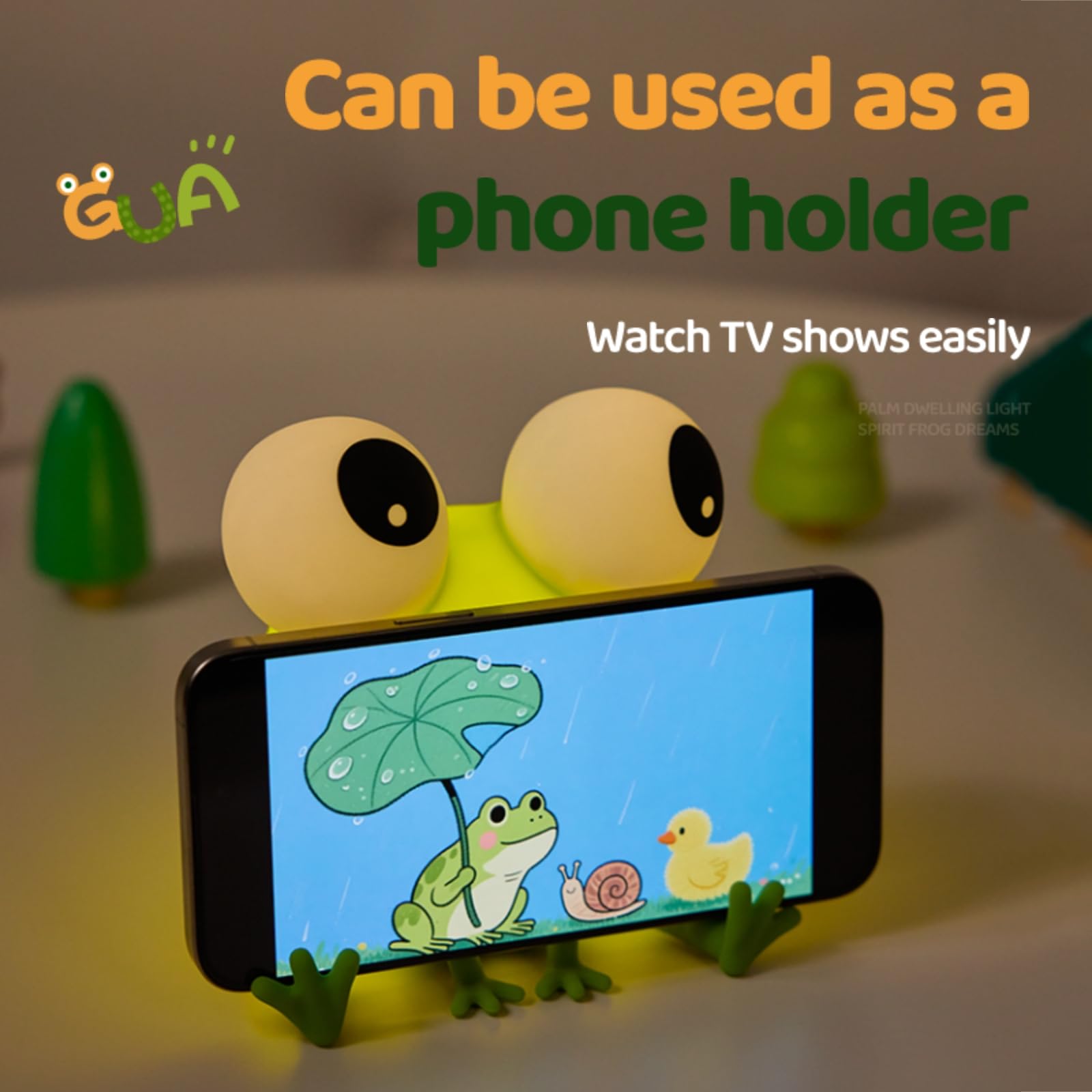 CQDAKET Frog Night Light enhances toddler room decor with friendly form.