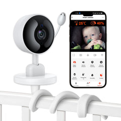 CQH baby-monitor 2K night vision lets you see baby clearly in low light.