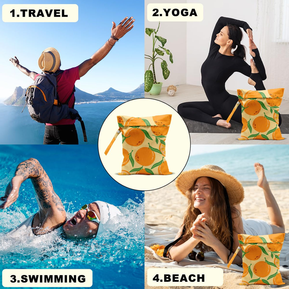 CQM portable wet bag with handle for convenient on-the-go use