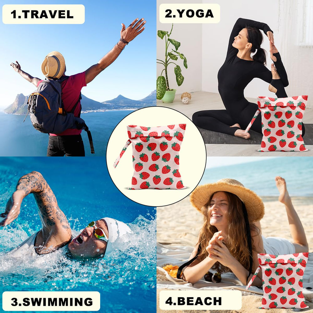 CQM Summer Fruits Wet Bag washable and durable design enables reuse and quick cleanup after outings