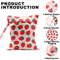 CQM Summer Fruits Wet Bag waterproof material protects items during beach days and travel