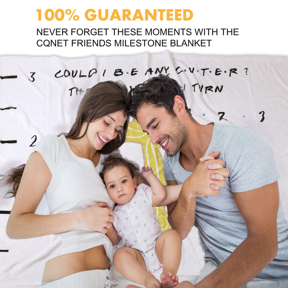 CQNET baby swaddle use with milestone blanket backdrop