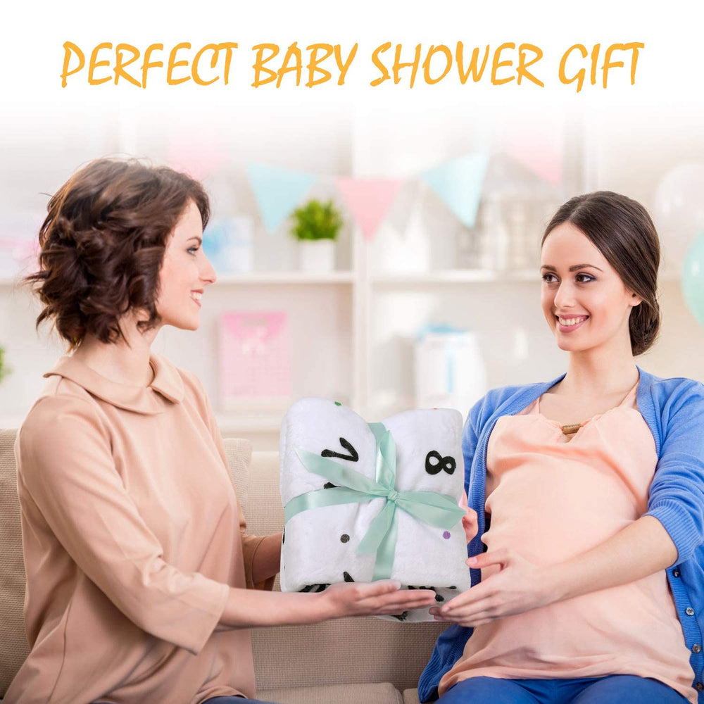 CQNET Friends baby photoshoot setup featuring milestone grid