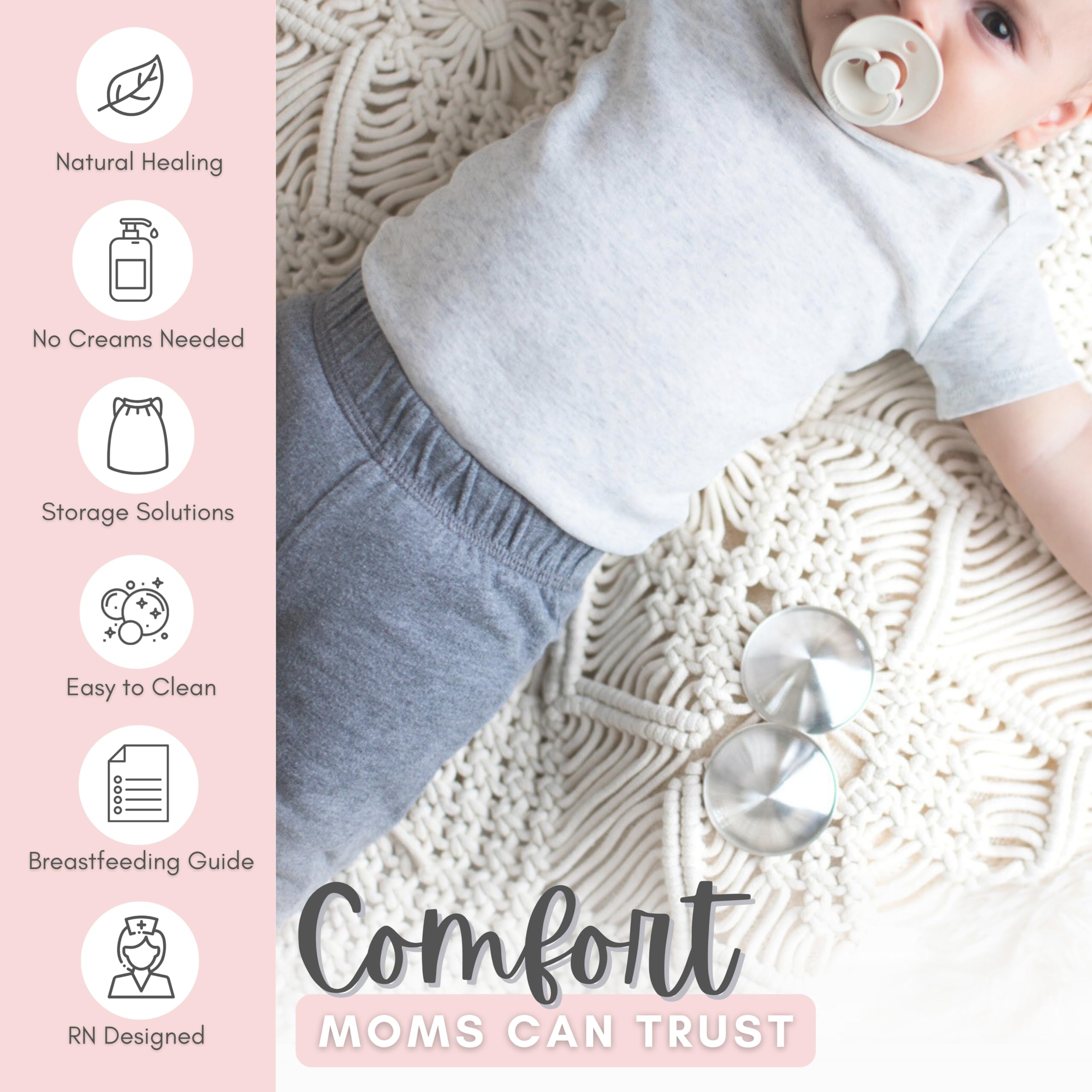 Cradle & Grace hospital bag-ready set for new mom care.