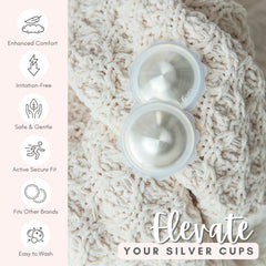 Bloom Bands creating a protective barrier between nipple shield and skin.
