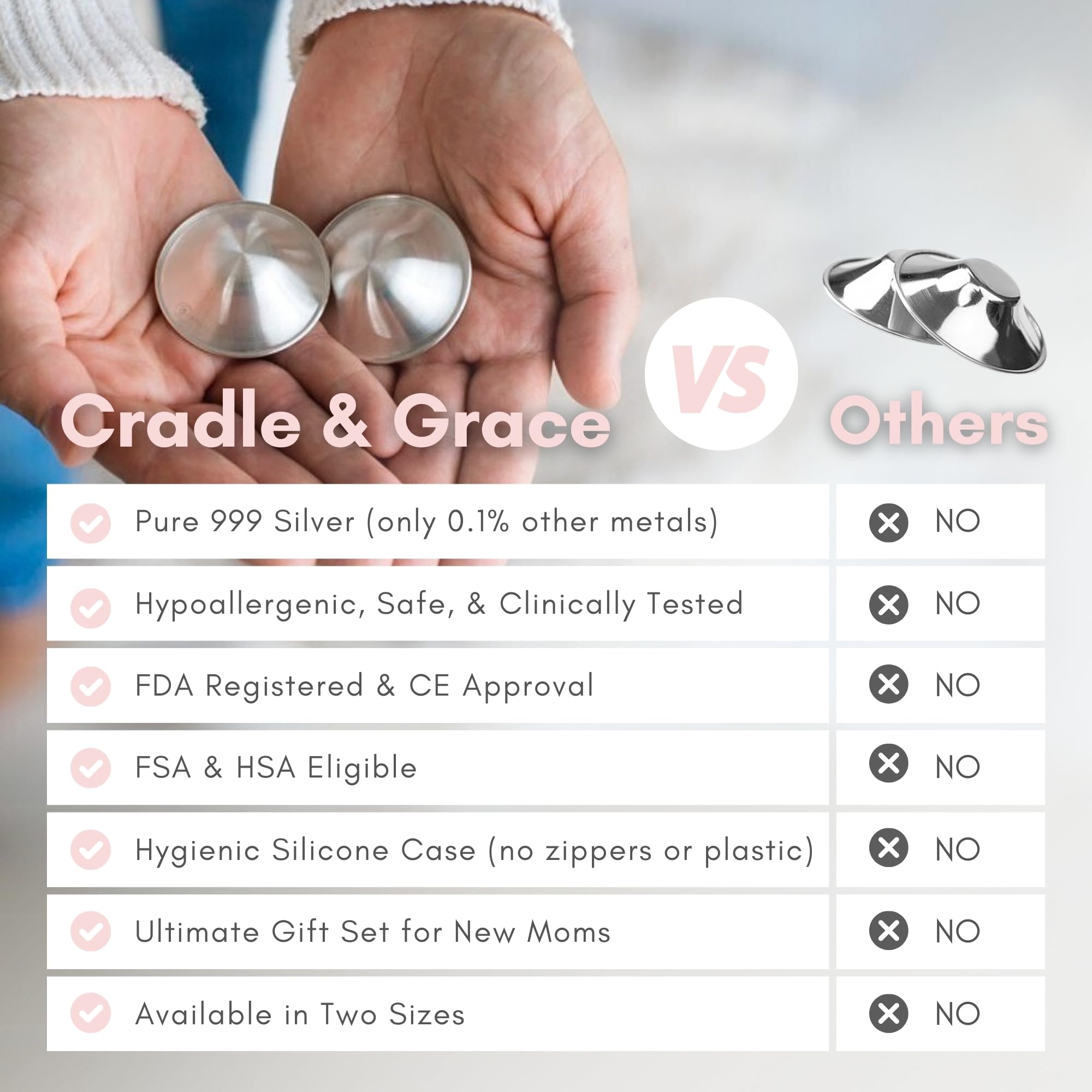 Cradle & Grace microfiber pouch for portable breastfeeding essentials