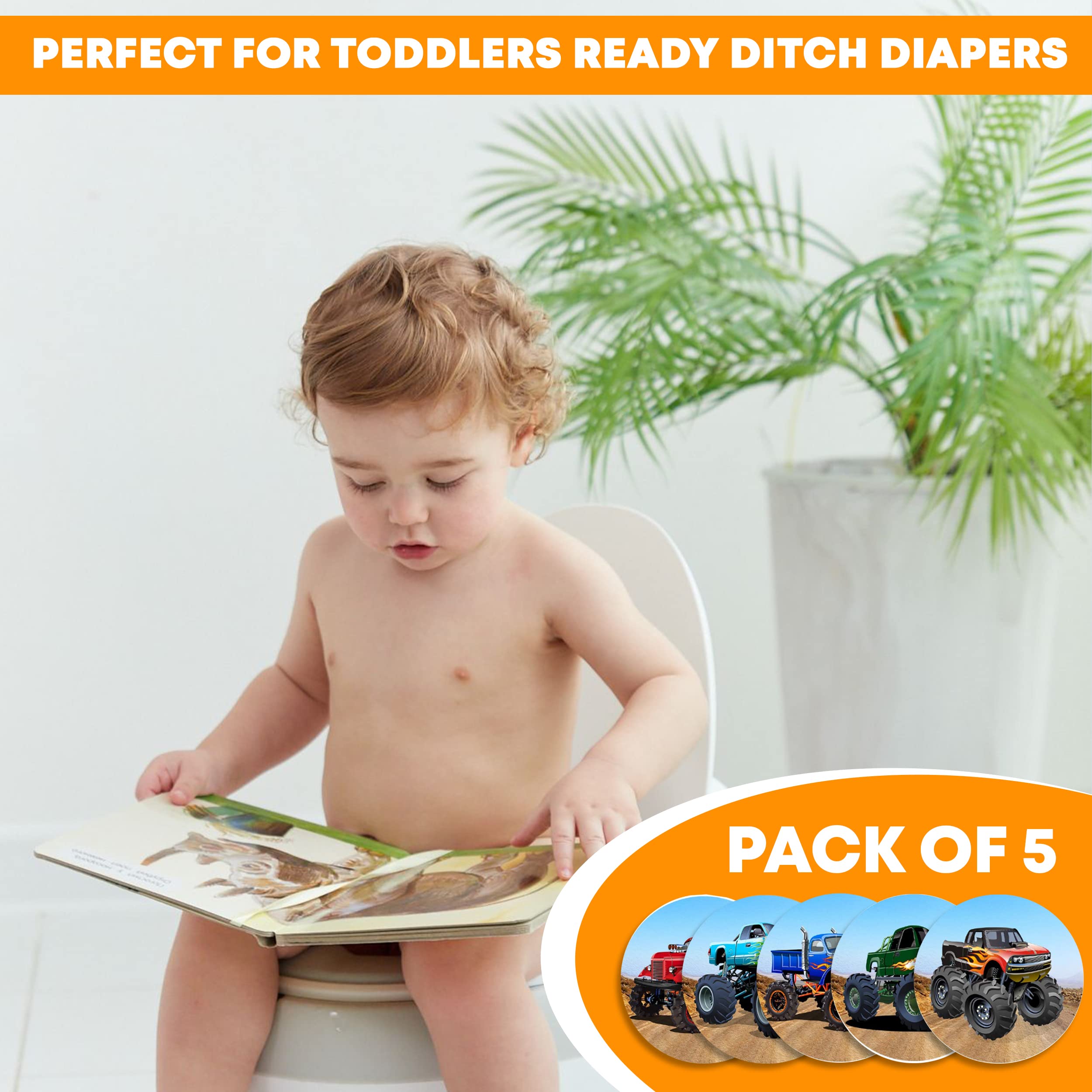 CRADLE PLUS Monster Truck design adds fun to potty time
