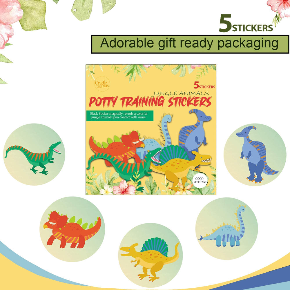 Cradle Plus potty training sticker easy-clean PVC coating makes maintenance simple.