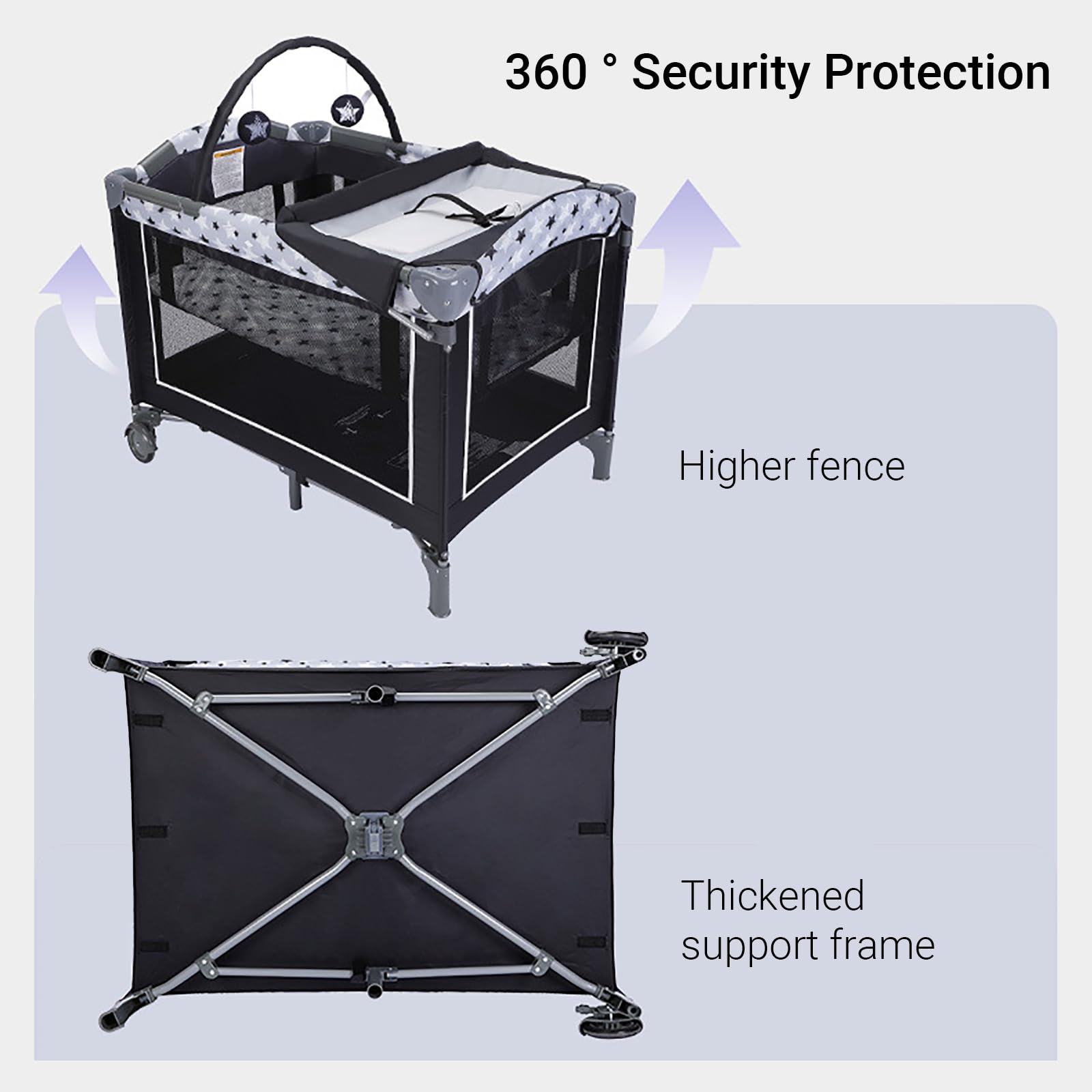 Cradlecare foldable-travel-compact demonstrates quick setup and compact storage.