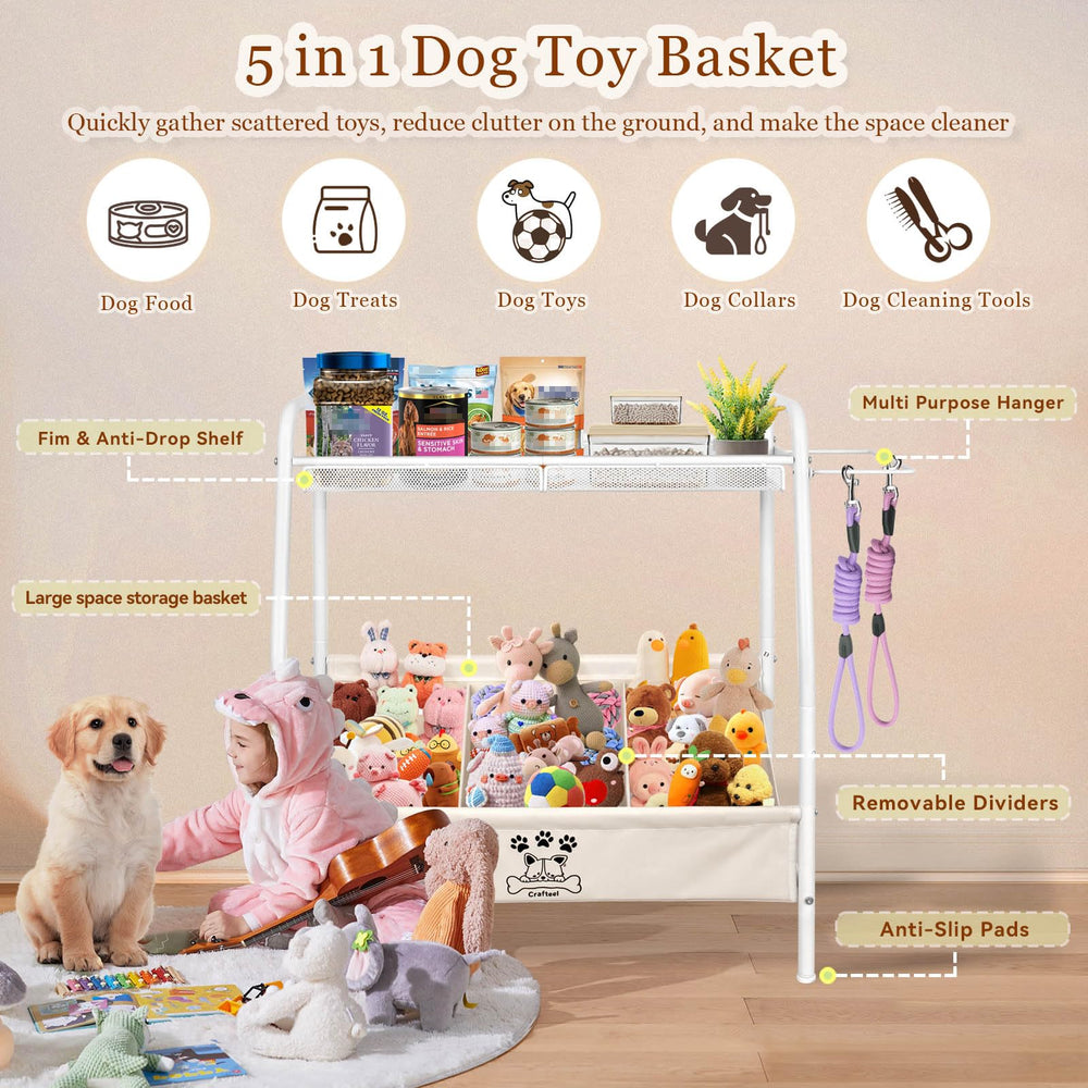 Crafteel living-room ready toy bin combines industrial strength with home-friendly design