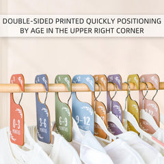 Cranado baby closet dividers side view shows sturdy wooden construction and durable use.