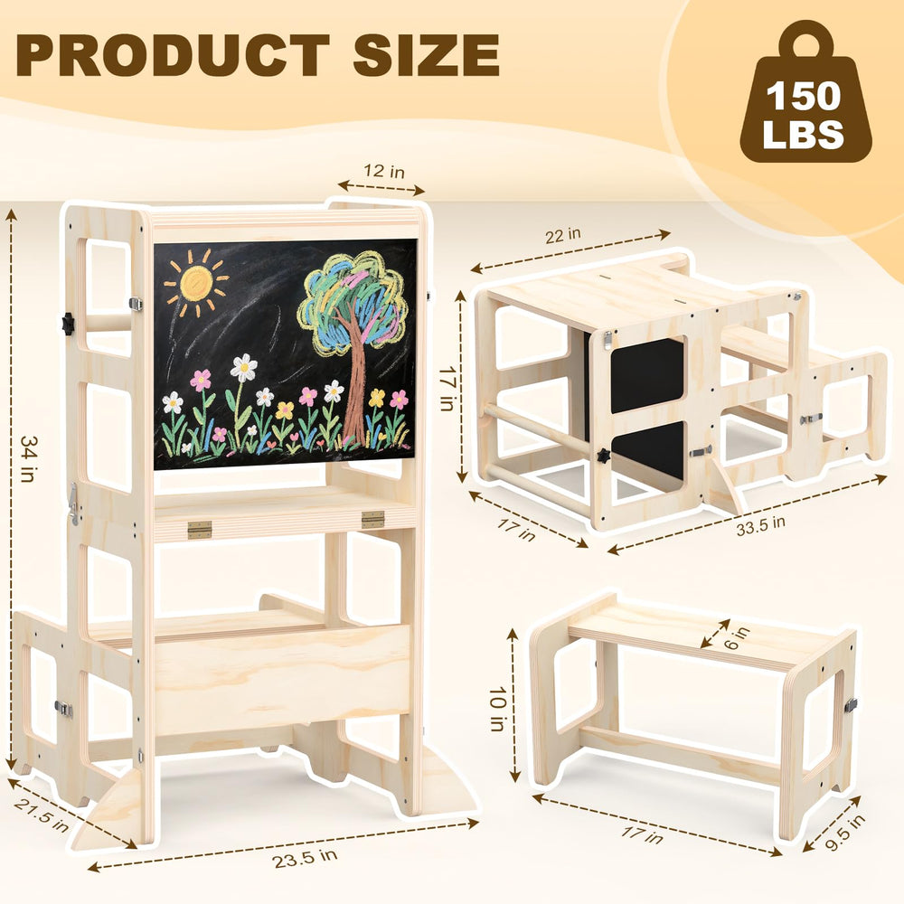 Cravenook toddler step stool stable base encourages confident climbs