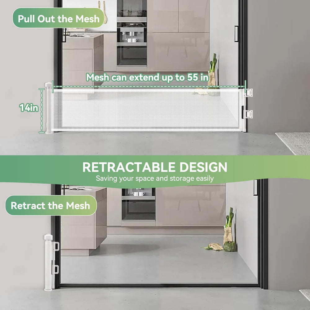 Crazydeer step over design gate helps adults pass while pets stay contained.