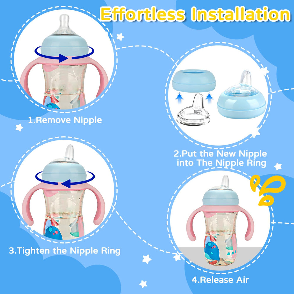 CRAZYTHUR two-line vent design extends nipple life and steady flow.