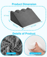 CreateBay nursing-reflux-prop foam-detail highlights firm memory foam for comfort during burping.