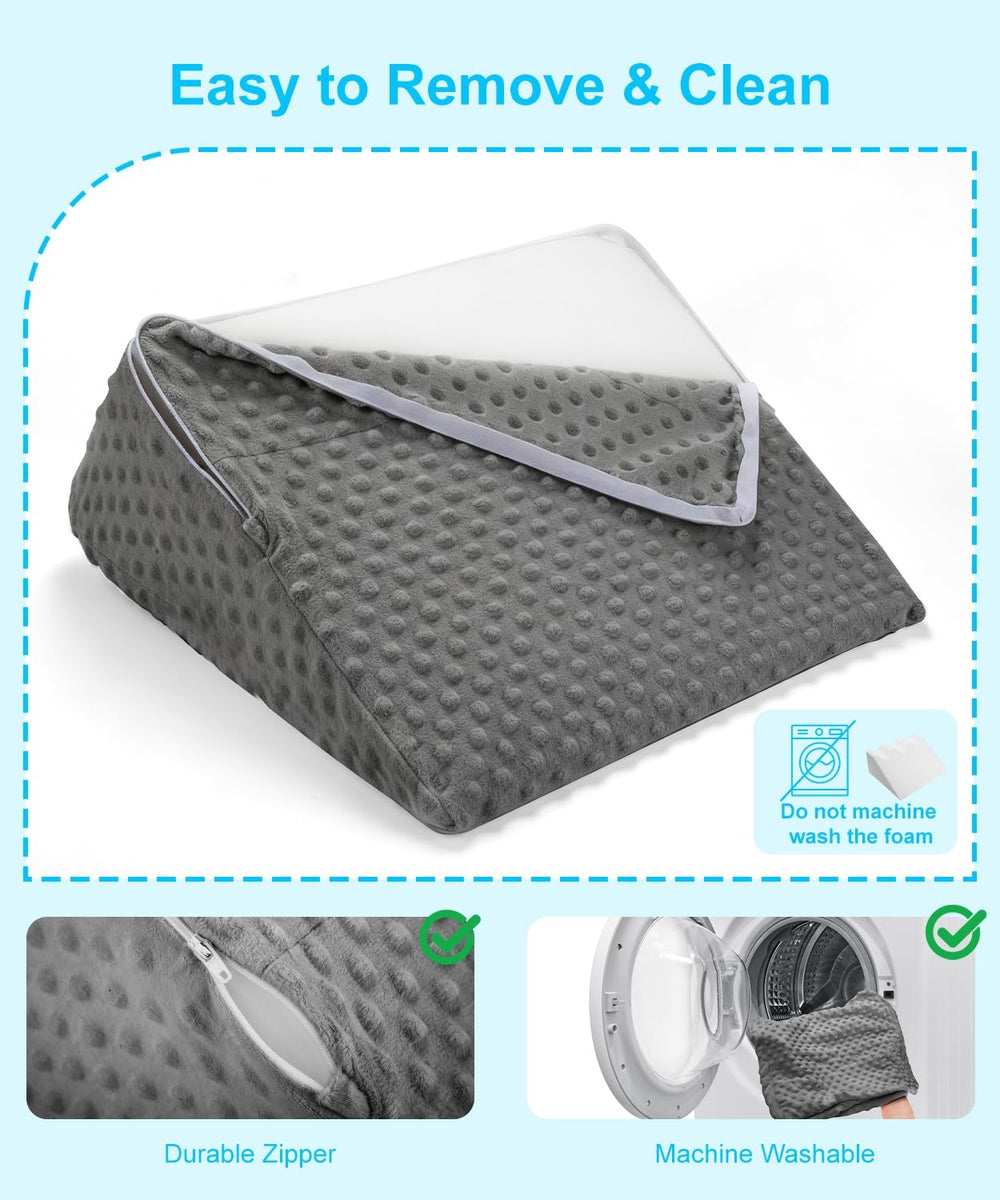 CreateBay soft-plush-washable-cover emphasizes baby-soft fabric and machine washing ease.