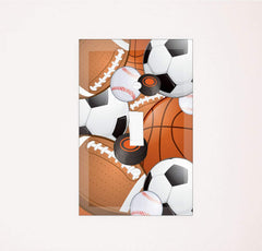 Create-A-Mural hockey switch cover complements a sports-themed space with cool energetic vibe.