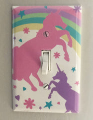 Create-A-Mural pastel unicorn nursery accessory details a playful baby space.