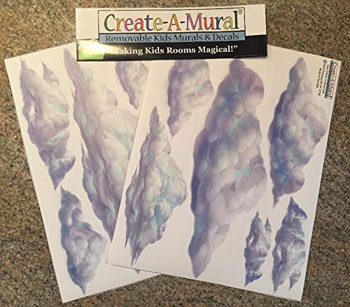 Create-A-Mural exclusive design brings a unique cloud mural to any room.