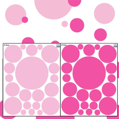 Create-A-Mural washable durable dots wall decor ideal for nurseries and busy playrooms.