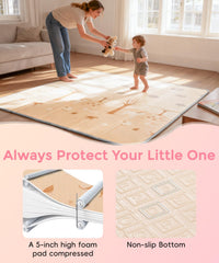 CreateBay baby play mat foldable design ready for travel.
